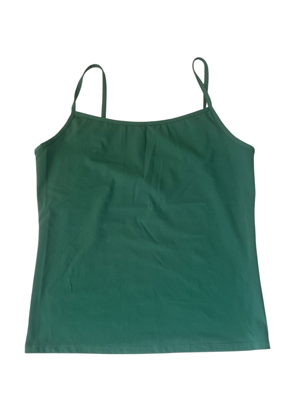 Wallflower Women’s Green Spaghetti Strap cropped Tank Top XL